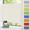 Zarnan Plissee ohne Bohren Klemmfix,Creme 35x100cm,Plisseerollos Faltrollo mit Klemmträger easyfix,Jalousie Sichtschutz und Sonnenschutz Rollo für Fenster & Tür