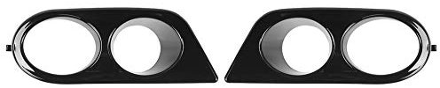 2pcs Frontstoßstange Nebelscheinwerfer Abdeckung Dual Holes Autozubehör Fit für E46 M3 2001 2006 Kfz-Lichtabdeckungen Qualitätsstandards Tests Wurden Durchgeführt, Bevor (Glänzend schwarz)
