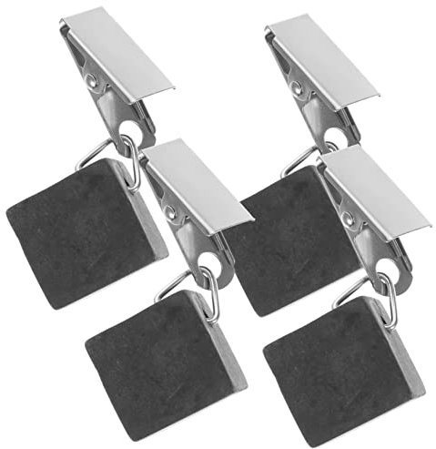 LABRIMP 4stücke Tischdeckengewichte Mit Metallklammern Wetterfeste Steingewichte Wiederverwendbar Dekorative Klammern Für Outdoor-tischdecken Bei Picknick Gartenparty