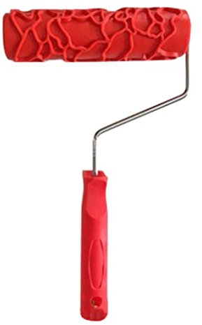 Leichte Muster-Malrolle mit Griff, 17,8 cm, dekorativer Farbroller, geprägte Textur, Malwerkzeug, DIY-Wanddekoration, 17,8 cm, Muster, Malerwalze, geprägter Farbroller mit Griff, DIY-Wanddekoration