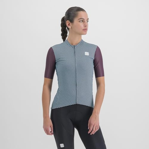 Sportful 1123025-623 Checkmate W JRS Damen Sweatshirt Huckleberry Blue Radiance M