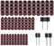 Yesallwas 126 Stück Schleifhülse Satz Einschließlich 120 Stück 240 grit teilig Schleifen Bands and 6 Stück Schleifwalze for Dremel Drehwerkzeug