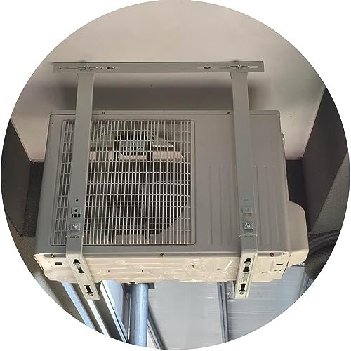 BPILOT Soporte de Soporte para Aire Acondicionado, Soporte de Condensador montado en la Parte Superior de Acero galvanizado para Unidad de Aire Acondicionado Exterior, Servicio Pesado univer