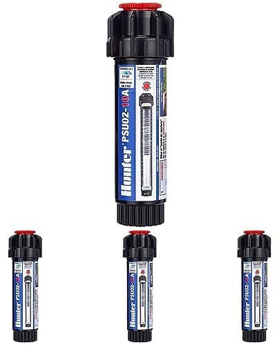 HUNTER PSU0210A - Difusor emergente, 5 cm, con tobera 10A, Color Negro (Paquete de 4)