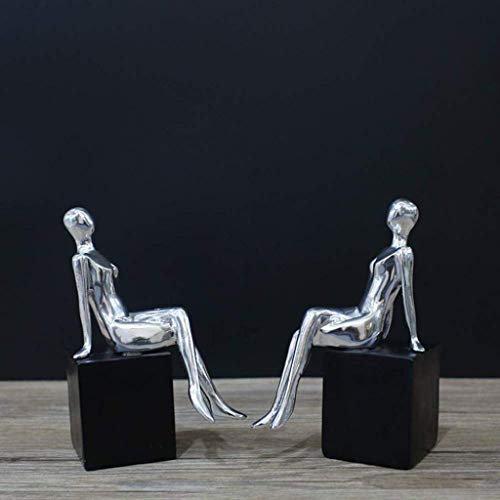 PacuM Abstrakte Buchstützen, abstrakte Figuren, Statuen, Figuren, Kunstharz, Kunsthandwerk, Geschenke, Sammlerstücke, dekorativ, für Büro, Wohnzimmer, Schlafzimmer, Veranda