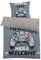 MUSOLEI Bettbezug 140 x 200 cm Gamer – Bettwäsche für Jugendliche Kinder Jungen 1 Person – mit Kissenbezug 65 x 65 cm, 3D-Druck, Geschenk für Party Geburtstag – Grau