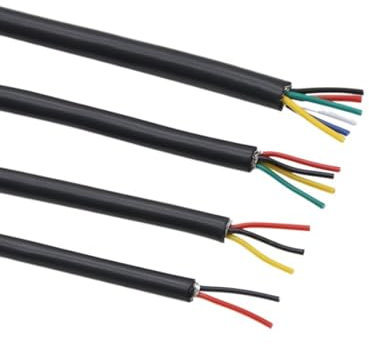 Hauptleitung Fest UL2464 ummantelte elektrische Drähte, 26 AWG, 24 AWG, 22 AWG, 2 Adern, 10 Adern, Signalsteuerung, Kupferdraht, abgeschirmtes Kabel Verbinder Webstuhl (Size : 26AWG 2 meters, Color