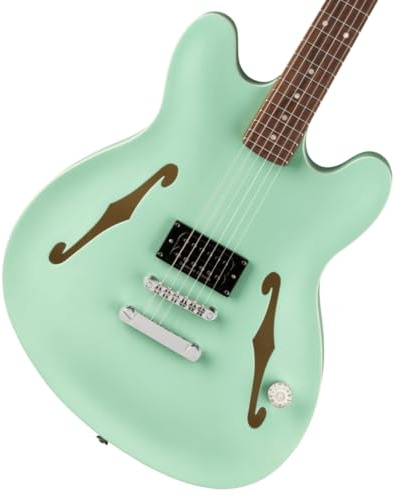 Fender Tom Delonge Starcaster Satin Surf Green - E-Gitarre
