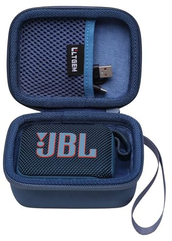 L LTGEM Hard Case for JBL GO 4, 3, Essential Portable Bluetooth Speaker - Portable Travel Bag (Case Only) (Blue)