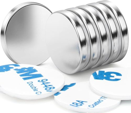 Wukong Super Strong Magnets, 20x3 mm | 6 Pack Heavy Duty Round Magnets for Fridge, Crafts, Pin Board, Notice Board, Office Crafts