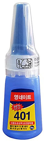 TEMOOUES 401 Super Glue t Stickive-20G Sticks plastica metallo, gomma, ceramica, uso generico. Colla professionale per unghie a pressione