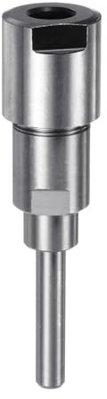 sourcing map Router Collet Extension Rod Converter Adapter 6.35mm to 6.35mm for CNC Engraving Machine Woodworking Milling Bit