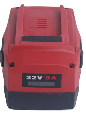 Batteria sostitutiva agli ioni di litio ad alta potenza da 22 V 8 Ah, compatibile con Hilti B22, 18 V, 21,6 V, 22 V, CPC, utensili elettrici senza fili, martelli, batteria