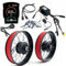 SZWEDI 48V500W Dual Motor Kit Electric Fat Bike Hub Motor Double Drive Kit 2WD EBike Conversion Kit 20x4.0 inch Wheel Front Drive and Rear Drive