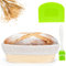 Banneton Bread Proofing Basket 10 * 6 Inch Sourdough Baking Rising Banaton Proofer Box Warmer Baskets Oval Round Bowl Cover Bowls Making Small Bulk Set Kit Supplies Tools Rattan for Home Bakers Gifts