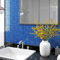 Baustoffe Mosaikfliesen 11 Stück blau 30x30cm Glas Wand- & Deckenfliesen
