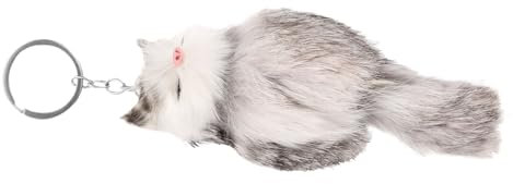 Cabilock Lot De 5 Porte-clés En Peluche Mignons En Forme D'animaux Pour D'école Porte-clés Réalistes