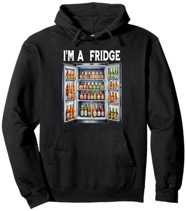 Funny Beer Drinking Fridge Costume Halloween Pullover Hoodie