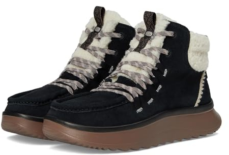 HEYDUDE Wendy Peak Apres Suede Cozs für Damen, Schwarz/Braun, 40 EU