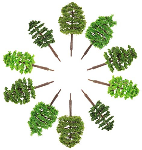 Amosfun 30stücke Teiliges Künstliche Modellbäume Aus Wiederverwendbarem Realistische Miniaturbaumo-deko Für Sandtische Gebäudemodelle Und DIY-mikrolandschaften