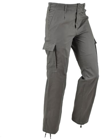 Pantaloni militari tedeschi in stile Moleskin, colore verde oliva
