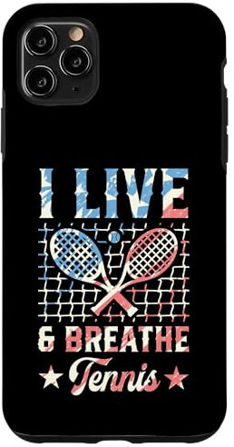 Ich lebe und atme Tennis Hülle für iPhone 11 Pro Max