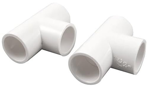 TOP-VIGOR Lot De 5 Raccords En T PVC 20mm, Jonction À 3 Voies Pour Tuyauterie D'Arrosage, Connexion Robuste Pour Systèmes D'Irrigation, DIY Et Plomberie, Blanc