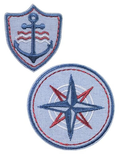 Prym 921494 Applikation Anker, hellblau