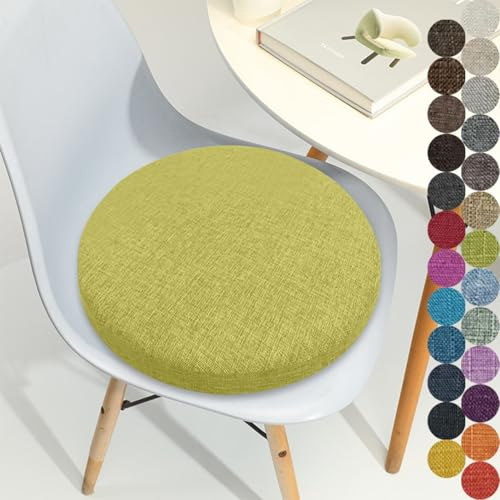 Kimgull Rund Sitzkissen Sitzauflage Durchmesser 30 Dicke 3CM Runde Kissen Stuhl Sitzpolster StüHle Sitzunterlage Round Chair Cushion Barhocker Outdoor GartenstuhlColor#8