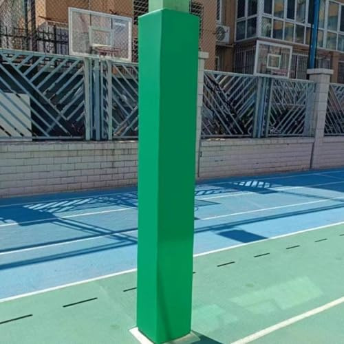 Bflcttbd Almohadilla Cuadrada for Poste de Baloncesto, Cubierta por Todos los Lados, de 1/1,2/1,5/1,8 m de Alto, for Exteriores(H-3.9ft/120cm,LxW- 20x20 In)