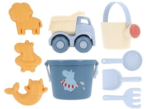 Monnëka Set Jouets de Sable Durable pour Plage et Parc | Hippos