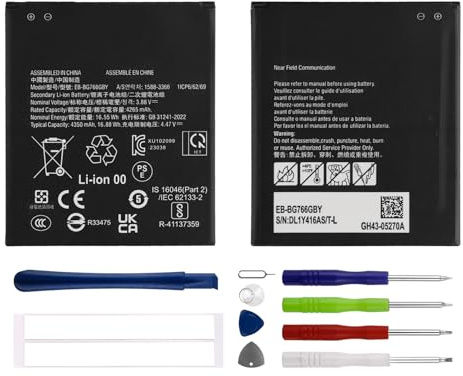 Duotipa Ersatzakku EB-BG766GBY kompatibel mit Samsung Galaxy XCover 7 Pro SM-G766 GH43-05270A akku mit Reparatur Tools Kit