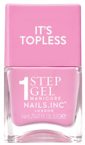 Nails.INC It's Topless Jessica Sheer Light Pink Gel-Like Nail Polish | Sheer light pink gel nail polish stays glossy and long-lasting for 6 days. Ideal for manis, gifting, and glam nights.