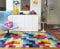 floor factory Moderner Designer Wollteppich Festival Multicolor 120x170cm - Reine Wolle in Leuchtend bunten Farben