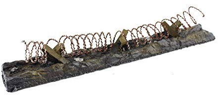 War World Gaming Stacheldraht Defensive Positionen Vorbemalt x 3-20 - 28 mm Tabletop Gelände Modell Miniaturen Diorama Modellbau Miniatur Zaun Mauer Landschaftsbau Landschaft Geländbau