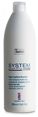 TECHNIQUE Duales System Purify Bad Kapillare für fettiges Haar mit Schuppen 1000 ml 1l Verwendung Profi