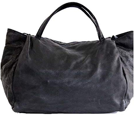 BZNA Bag Diana schwarz nero Italy Designer Damen Handtasche Schultertasche Tasche Leder Shopper Neu