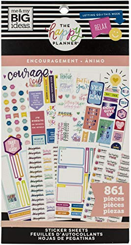 ME & MY BIG IDEAS Happy Planner STCKRS, Ermutigung, 861 Stück