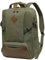 Kasgo Mochila Hombre Mujer, Mochila Viaje Lona Vintage Mochila Antirrobo Impermeable Mochila Portátil Ordenador 15.6 Pulgadas con USB Mochila Trabajo Casual Mochila Universidad Adolescente, Verde