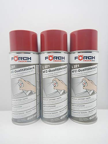FORCH LACKROT ROT CASE Traktor MÄHDRESCHER Lack LACKSPRAY Spray SPRAYDOSE 400ML (3)