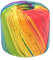 HEALLILY Handgefärbtes Garn Makramee Garn Natürliche Baumwolle Seil Schnur für DIY Handwerk Basteln Handgemachte Pflanze Aufhänger Kleiderbügel Wandbehang 133M 1 Rolle (Regenbogen) Selbststreifengarn