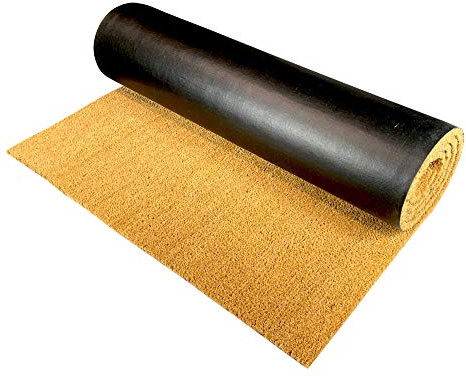 Grandismo Heavy Duty Coir Entrance Matting - Indoor/Outdoor - 1m or 2m Width - Cut To Size - Heavy Duty Tough Fibres - Hallway, Foyer, Lobby,Reception, Door Mat, Roll (1metre, 1metre)