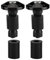 DEWIN Lenkerstecker Motorrad,Lenkerendstecker 7/8Zoll Motorrad Lenkerende Schieberkappen für Racing ATV Offroad 22mm Schwarz