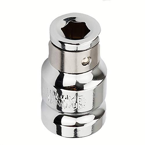 1/2 Square to 10mm Hex Screwdriver Bit Holding Socket Converter Reducer for Electric Wrenches (Pack of 1)