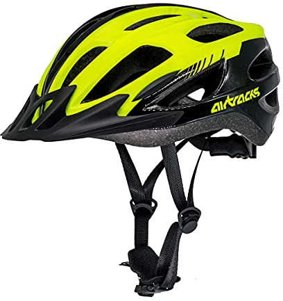 Airtracks Fahrradhelm für Damen und Herren Master RD-10 - Allround Radhelm - Visier - Leichter EPS-Körper - IN Mould - Verstellbar - Reflektoren - Größen S/M 54-58 L/XL 58-62cm