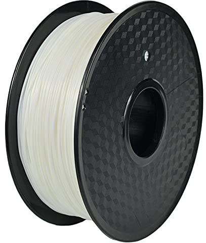 TPU 90A Filament 1.75mm Flexible TPU 3D Printer Filament, 1kg(2.2lb) Spool, 1.75 mm, Compatible with ordinary 3D printers-white