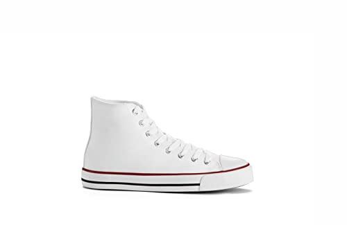 CULTZ Diamond Unisex Sneaker Damen Herren High Top Turnschuhe White 40