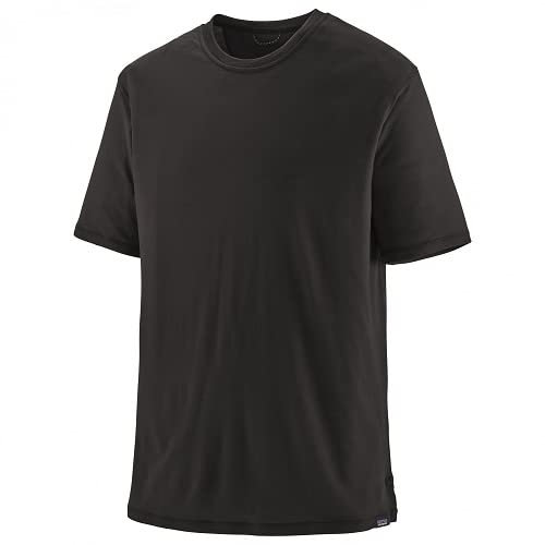 Patagonia Herren M's Cap Cool Merino Kurzarm Shirt, Black, XL