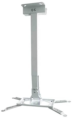 UNNS Projektorhalterung Wandmontierter Projektorhalterung verdicktes Teleskop-Quadratrohr 15.74bis 24.80 Deckenprojektoraufhänger Universal Sessende Decke Verstellbarer Ständer (Color : White)
