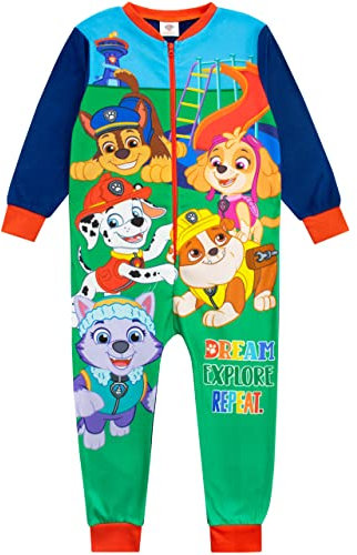 Paw Patrol Boys Onesie, Sleepsuit, All in One Pyjamas, Multicoloured, Age 3-4 Years